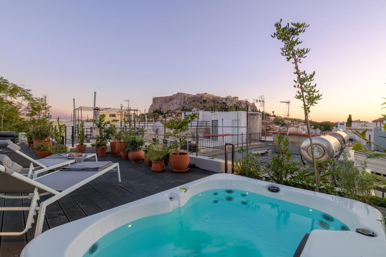 Meno Suite With Private Terrace - Jaccuzzi, Acropolis View アテネ エクステリア 写真