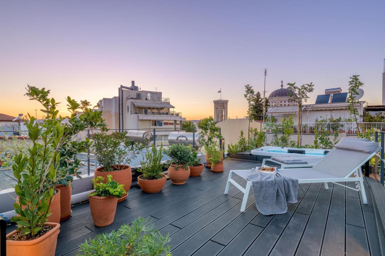 Meno Suite With Private Terrace - Jaccuzzi, Acropolis View アテネ エクステリア 写真